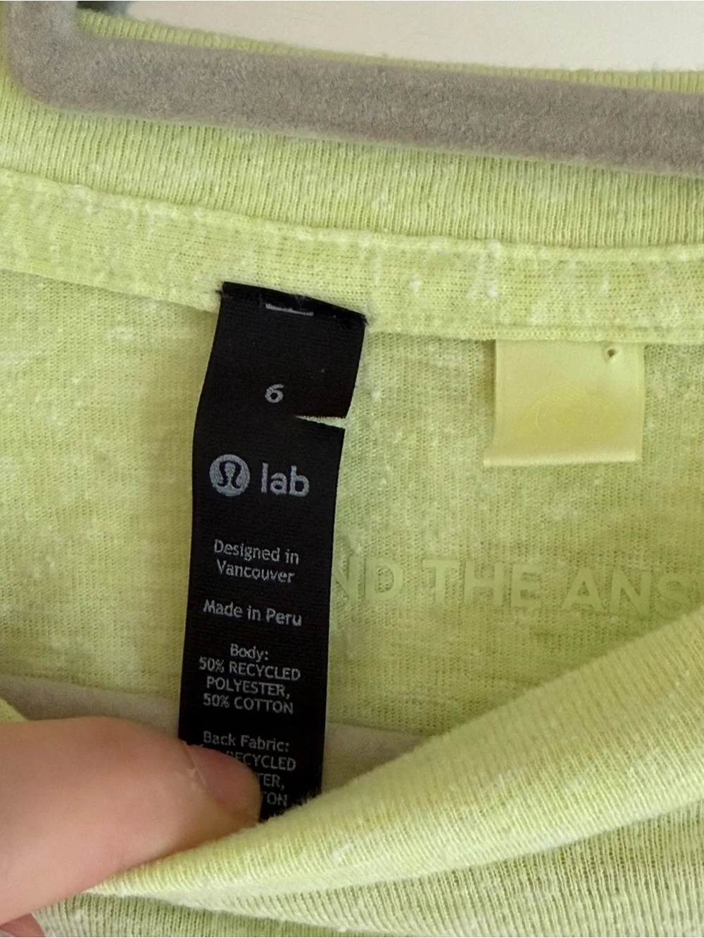 Lululemon lab relaxed cropped tshirt - Picture 5 of 5